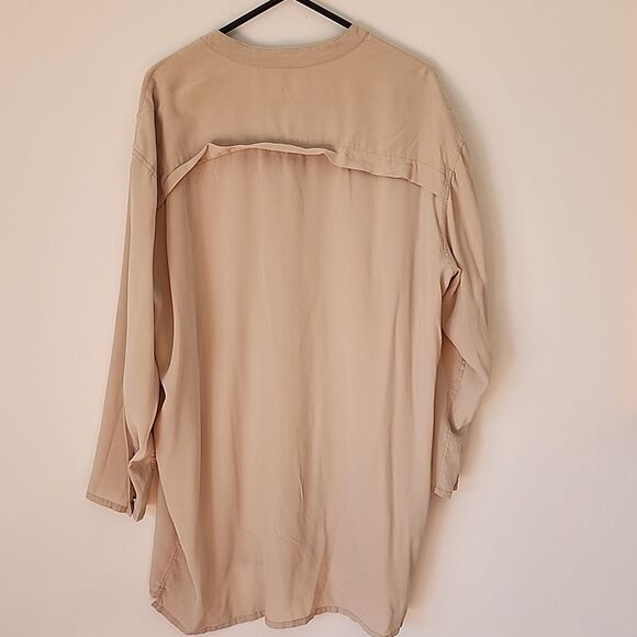 ALLSAINTS Blouse Women Size 6 Soft Utilitarian Relaxed Fit Casual Business Women - Picture 3 of 10